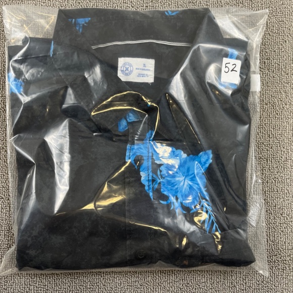 Hurley Shirt Adult Extra Large Black Button Up Blue Floral Casual Outdoor Men - Picture 12 of 12